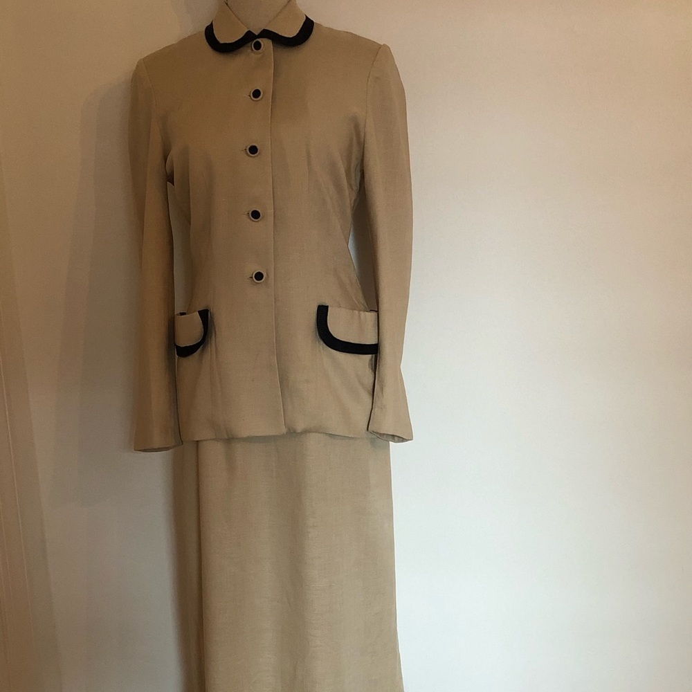 Majestic two piece beige suit